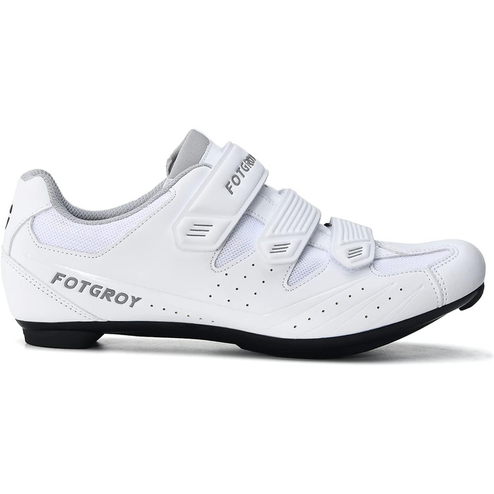 Велосипедні туфлі для жінок, шосейні велотуфлі з шипами, сумісні з Peloton SPD ARC Look Delta, унісекс, велотуфлі для занять фітнесом в приміщенні та на вулиці, 41 EU, білі