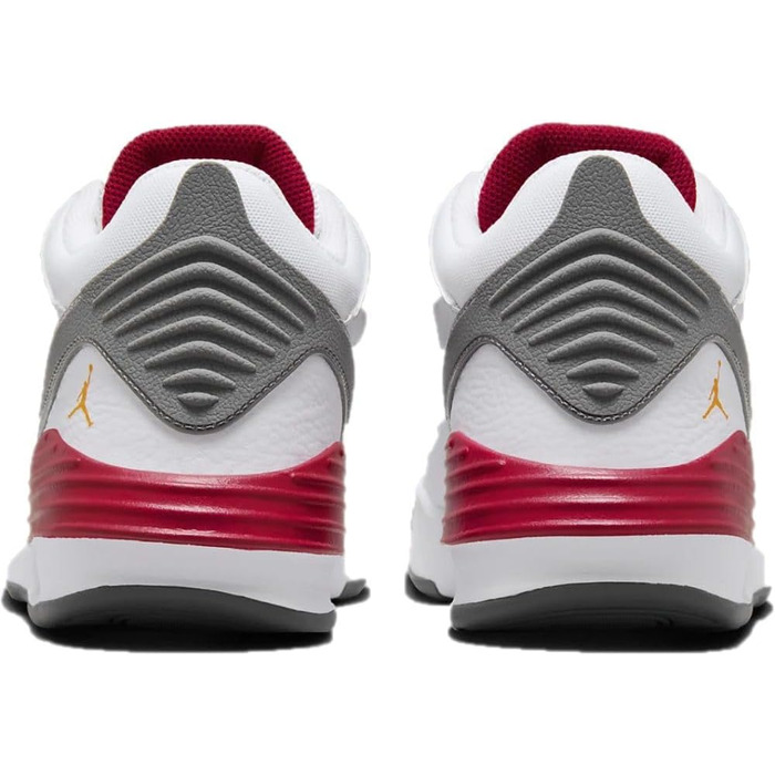 Кросівки Nike Jordan Max Aura 5 для баскетболу, 44.5 EU, білий, помаранчевий, кардинал