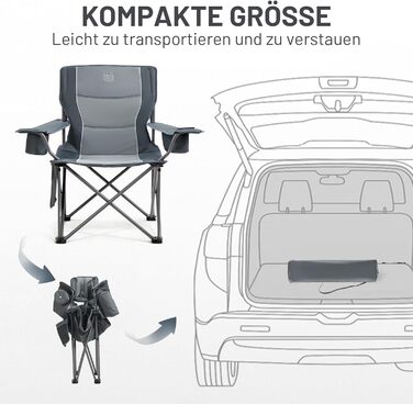 Крісло для кемпінгу Timber Ridge, розкладне, 2 шт., 200 кг, широке сидіння 63 см, з ізольованою сумкою-холодильником, зручне, з підлокітниками, для риболовлі, саду, відпочинку