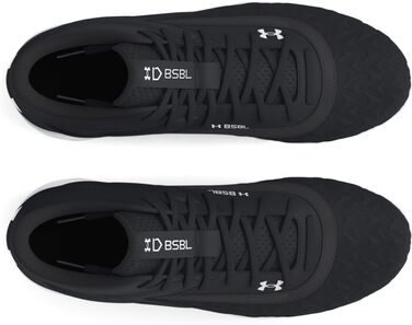 Кросівки-шиповки для бейсболу Under Armour Leadoff Mid Rm Jr 3.0 (25 EU, чорний/білий)