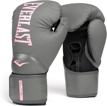 Жіночі боксерські рукавички Everlast Elite Prostyle 12oz, сірі/рожеві