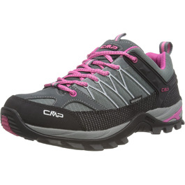 Жіночі трекінгові черевики CMP Rigel Low Wp, сіро-фуксія-айс, 43