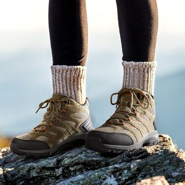 Жіночі трекінгові черевики NORTIV 8 (42 EU, широка колодка, коричнево-помаранчевий матовий)