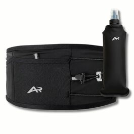 Пояс для бігу AeroRun® з флягою та тримачем для телефону - біговий пояс для жінок і чоловіків, анти-bounce, розмір M-XL (85-110 см)