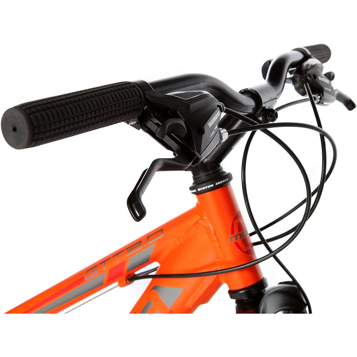 Дитячий гірський велосипед 20'' Moma Bikes, алюмінієвий, 6 швидкостей Shimano, дискові гальма, передня амортизація