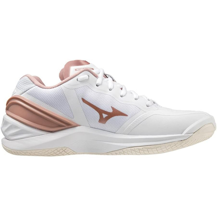 Жіночі гандбольні кросівки Mizuno Wave Stealth Neo, білий/рожевий/сніжно-білий, 42.5 EU
