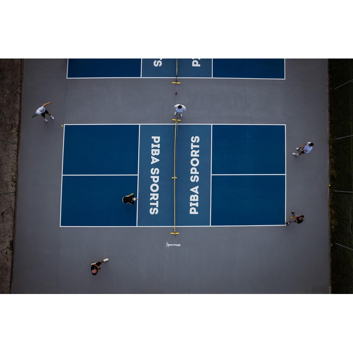 М'яка сітка для піклболу преміум-якості – офіційний розмір для турнірів, легка у збиранні, міцна та портативна – ідеальна для професіоналів та любителів, жовта