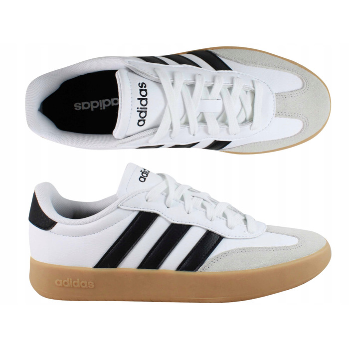 Чоловічі спортивні кросівки adidas Barreda JR1205, білі, легкі та зручні, розмір 42 2/3