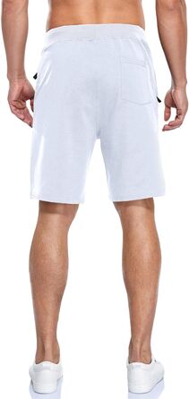 Чоловічі шорти для бігу та тренувань, бавовна, 2 шт. в упаковці (чорний/світло-сірий)