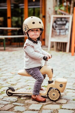 Біговел Scoot & Ride Highwaykick 1 Lifestyle Leopard з сидінням та контейнером для малюків