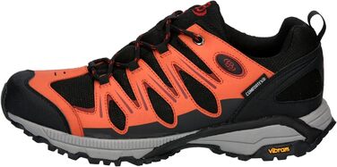 Черевики для піших прогулянок Brütting для жінок (45 EU, чорний, помаранчевий, червоний)