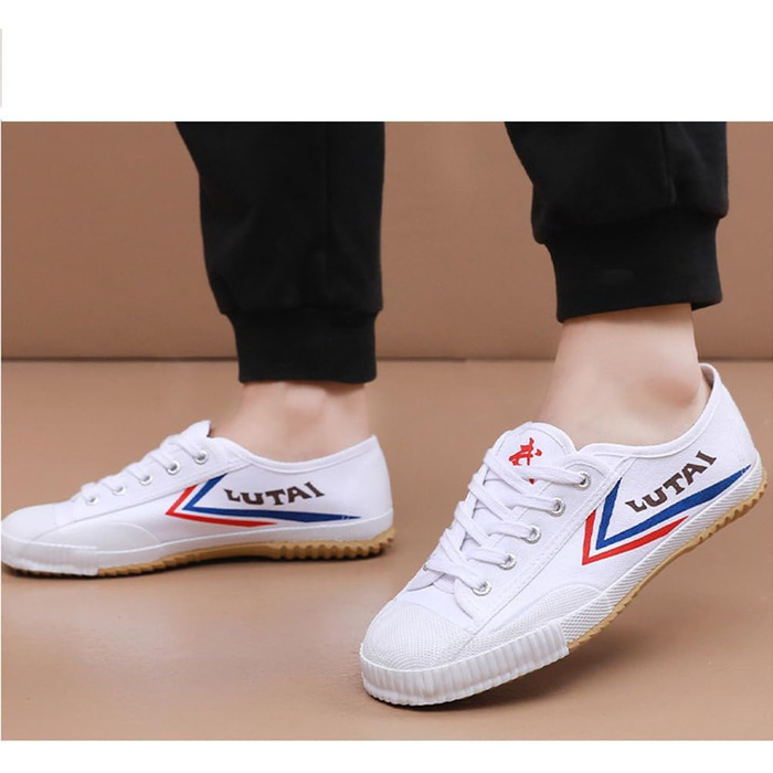 Чоловічі тапочки для бойових мистецтв Kung Fu, легкі, традиційні, з антиковзким покриттям, модель Qigong, білі (42 EU)