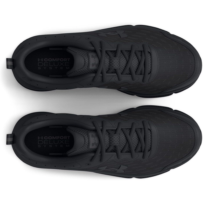 Чоловічі бігові кросівки Under Armour Charged Assert 10, чорні/білі, розмір 45.5 EU