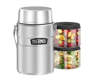 Термос STAINLESS KING з нержавіючої сталі, 1.2 л, темно-синій матовий (Midnight Blue), для гарячих та холодних напоїв
