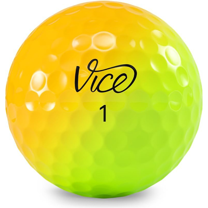 Гольф-м'ячі Vice Pro Plus, жовті/помаранчеві