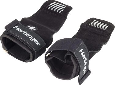 Захисні лямки для підйому ваги Harbinger Lifting Grips, чорні, розмір S/M