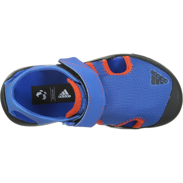 Кросівки для фітнесу adidas Captain Toey K, унісекс, 39 1/3 EU, блакитний, чорний, помаранчевий
