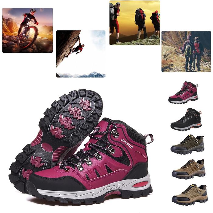 Трекінгові черевики для чоловіків та жінок. Легкі outdoor черевики, спортивні кросівки для кемпінгу. Армійний зелений, 39 EU