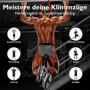 Набір еспандерів FitBeast 5 рівнів для підтягувань, кросфіту, пауерліфтингу, силових тренувань, розвитку м'язів, домашніх тренувань, розтяжки, опір 5-170 фунтів