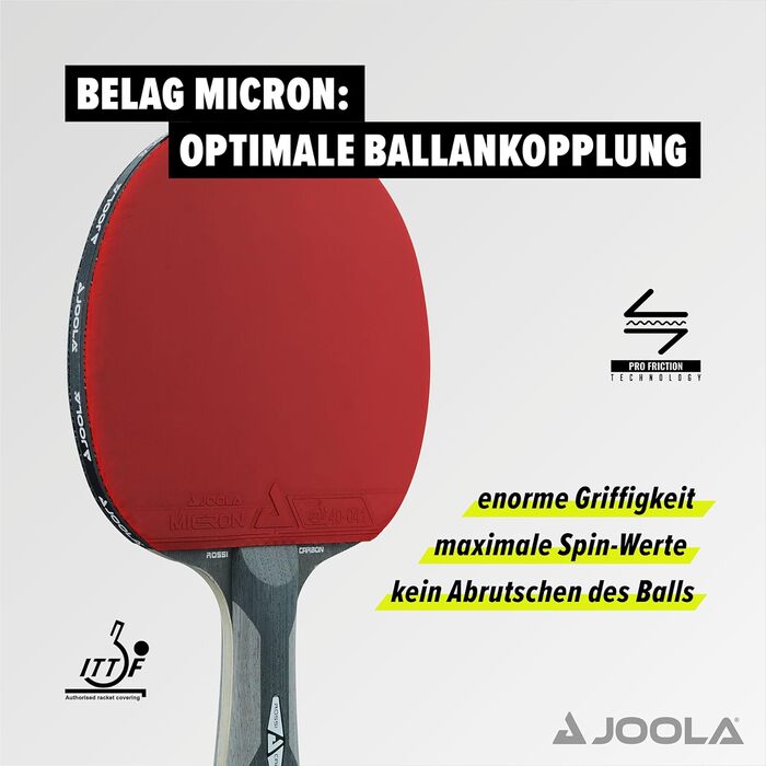 Професійна ракетка для настільного тенісу JOOLA INFINITY CARBON, MEGA CARBON, ROSSI CARBON, ITTF, для досвідчених гравців та змагань