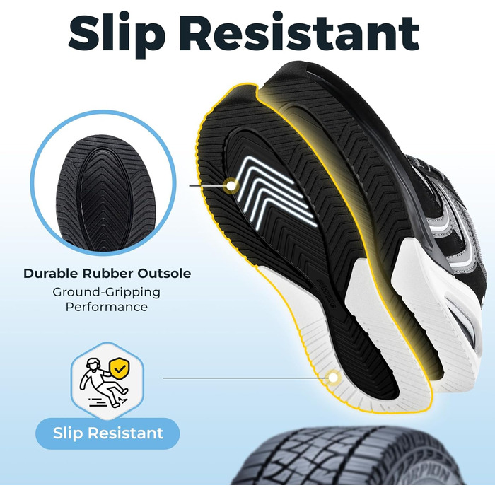 Кросівки FitVille для жінок, широкі, з повітряною амортизацією, для бігу та ходьби, дихаючі, легкі, антиковзні, зручні фітнес-кросівки (37 EU, чорний)