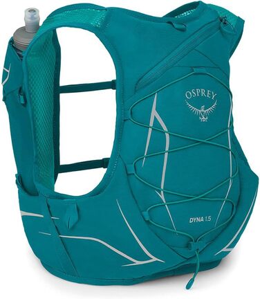 Жіночий біговий рюкзак Osprey Dyna 1.5 з пляшками, розмір S, колір Verdigris Green