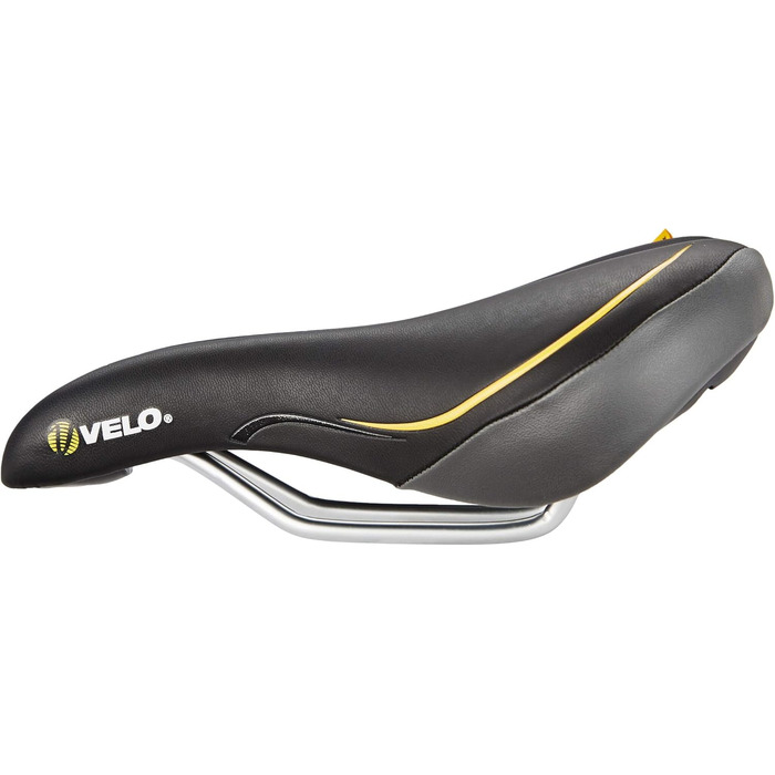 Велосипедне сідло Velo Unisex для дорослих, м'яке, універсальний розмір, чорне