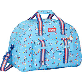 Дитяча спортивна сумка Safta Moos Rollers, блакитна, 48x21x33 см, для подорожей та спорту
