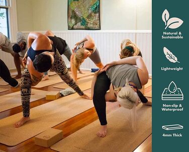 Килимок для йоги GURUS Sprout Yogamatte: товстий, нековзний, стійкий до поту, для домашніх тренувань