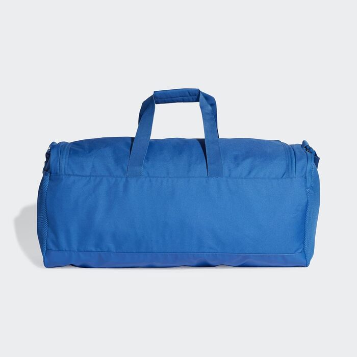Спортивна сумка adidas Essentials Duffel унісекс, синя/біла