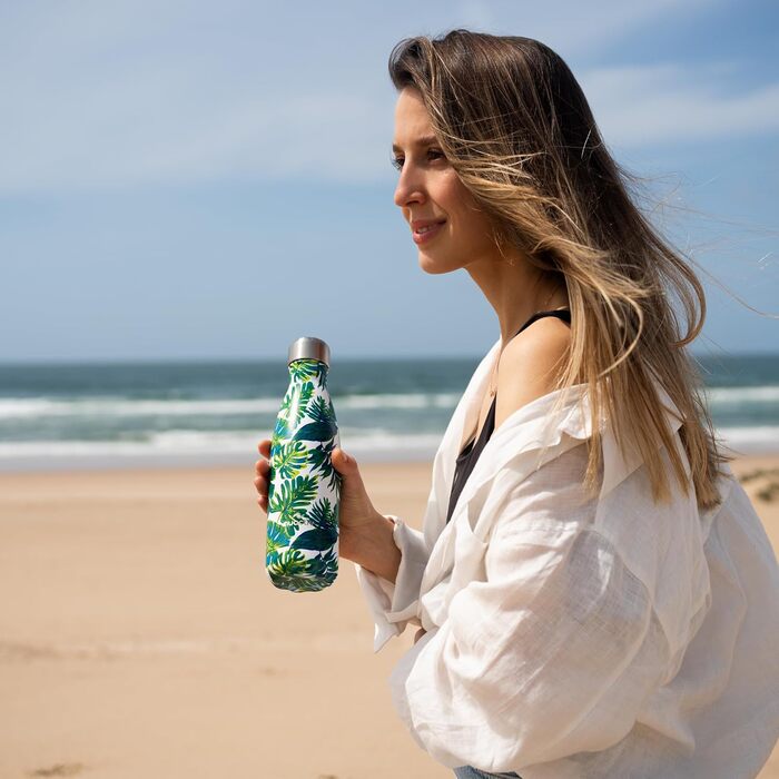 Фляга з нержавіючої сталі 500 мл – ізольована, зберігає холод до 24 год та тепло до 12 год. Без витоку, з подвійними стінками, BPA-Free, міцна. Ідеально для подорожей, активного відпочинку, школи, спорту, фітнесу та повсякденного використання. Колір: блак