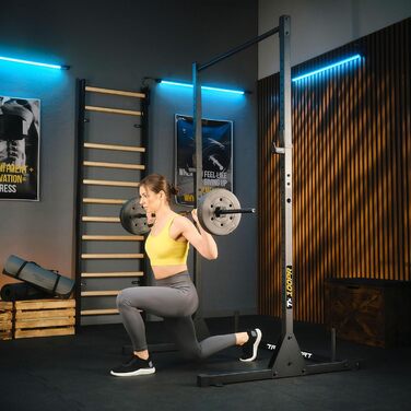 Power Tower TREX SPORT TX-100PR: Силова станція для підтягувань та віджимань, сталевий каркас, до 300 кг, чорний