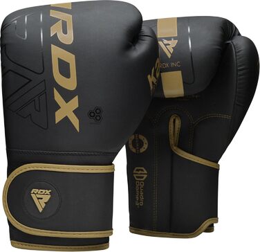 Боксерські рукавички RDX KARA з Maya Hide для боксу, муай-тай, кікбоксингу та MMA, чоловічі та жіночі, для тренувань і спарингів, чорні, розміри 8–18 oz