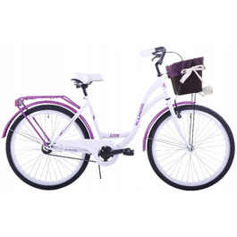 Міський велосипед Kozbike 26K36-S1CZ/KM/W, рама 18 дюймів, колеса 26