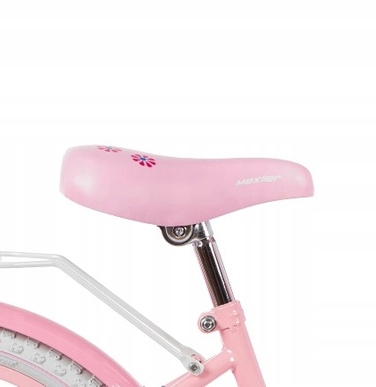 Дитячий велосипед для дівчинки Mexller, 20 дюймів, рожевий, з додатковими страховочними колесами