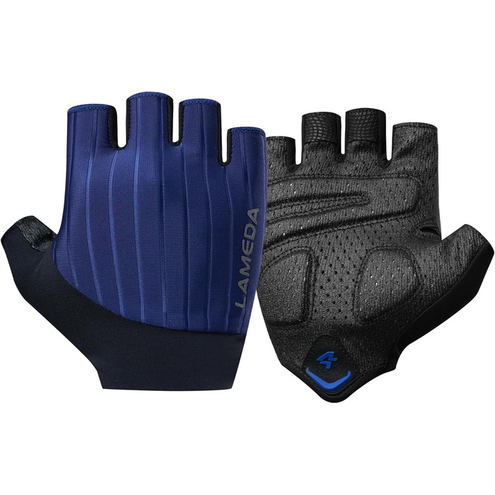 Велосипедні рукавички Ameda: тонкі літні, дихаючі, з нековзким покриттям для шосейних та гірських велосипедів. Для чоловіків та жінок, зелені (M, Синій)