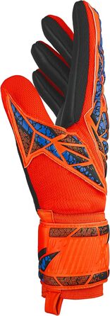 Воротарські рукавички Reusch Attrakt Silver NC, унісекс, розмір 9.5, помаранчево-синьо-чорні