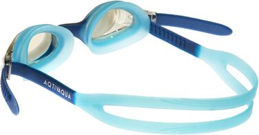 Дитячі плавальні окуляри AqtivAqua MJR, антифог, UV-захист, водонепроникні, м'який силікон, сині OceanSky