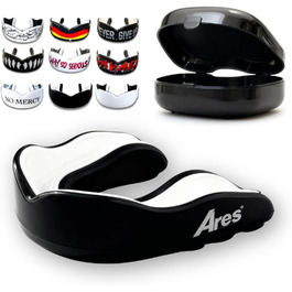 Професійний захист зубів (mouthguard) для бойових мистецтв, MMA та спортсменів. Коробка з контейнером. Чорний. Преміум-якість.