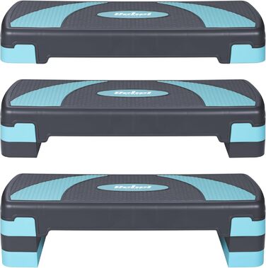 Сходи для аеробіки та фітнесу Rebel Step RBA-3225-BL сіро-блакитні (3 сходи)