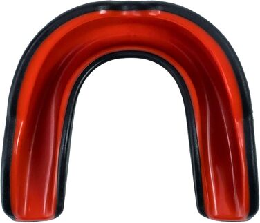 Захисний капу для бойових видів спорту MADGON Guardian - чорний/зелений (чорний/червоний) | Капа для MMA, боксу, кікбоксингу, дихання