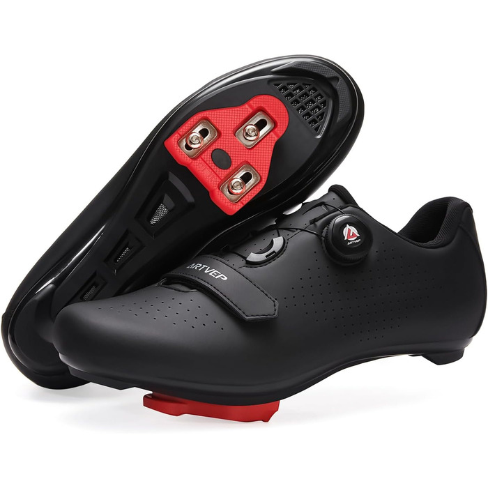 Велосипедні черевики для чоловіків та жінок. Сумісні з педалями Look SPD, SPD-SL, Delta Lock. Підходять для педалей Peloton. Розмір 43 EU, чорний колір