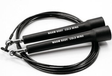 Регульоване скакалка Speed-Springseil для чоловіків та жінок, для важкої атлетики, боксу, фітнесу, занять спортом в приміщенні та на вулиці (Чорний)