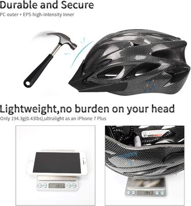 Велосипедний шолом ioutdoor для дорослих, CE EN1078, EPS + PC, знімний візор, регульований (56-62 см), червоно-білий