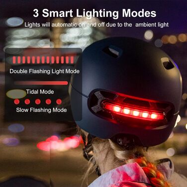 Розумний велосипедний шолом LIVALL для міста з LED-підсвіткою, вбудованими габаритами, поворотниками та автоматичним сенсором, для дорослих, регульований розмір, для чоловіків і жінок
