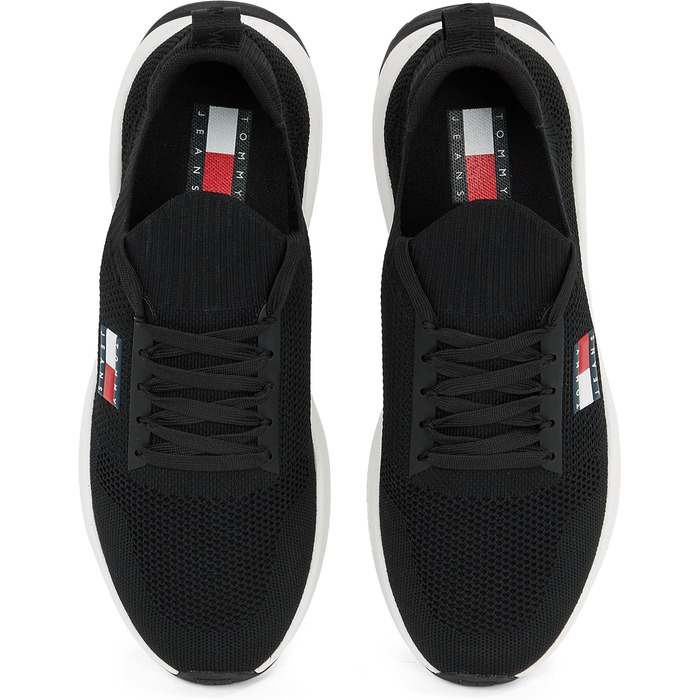 Футболка Tommy Jeans Runner Knitted чоловіча, чорна, 43 EU