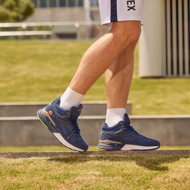 Чоловічі кросівки для бігу FitVille Extra Wide (X-Weit) - широкі, зручні, блакитні (50 EU)