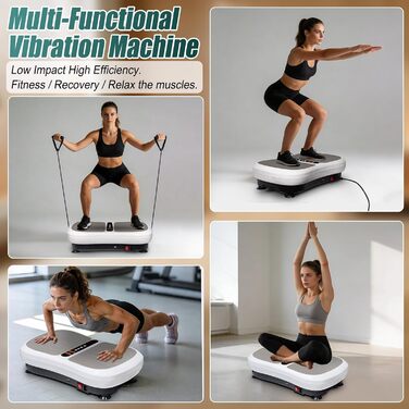 Віброплатформа Triclicks Ultra Slim для схуднення з Bluetooth, USB-плеєром, 2 стрічками, пультом та 180 рівнями