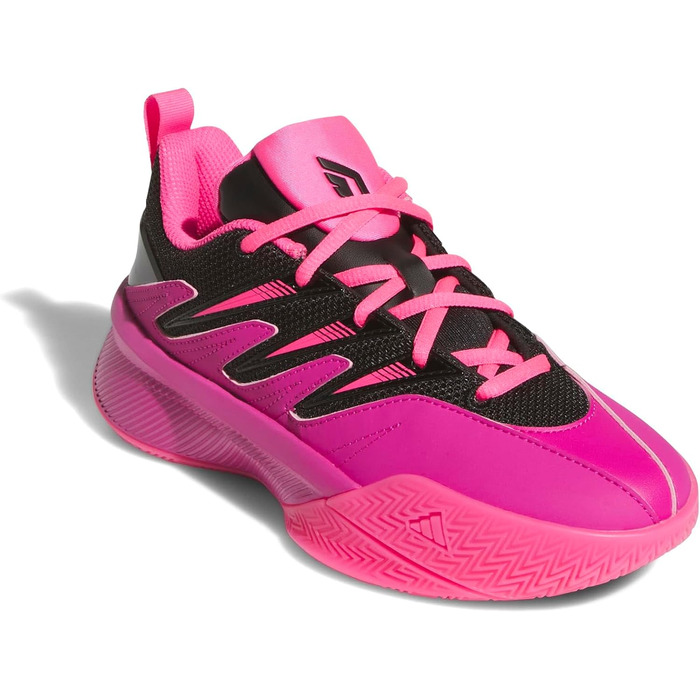 Кросівки баскетбольні adidas 3 Certified для дітей та жінок, розмір EU 22, кольори: Fuchsia, Core Black, Lucid Pink