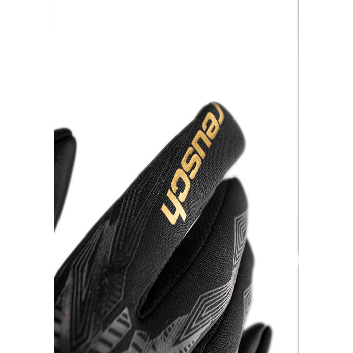 Воротарські рукавички Reusch Pure Contact Infinity TW Night Spark 2024 чорно-золоті (Unisex)